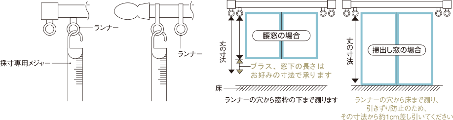 カーテン丈
